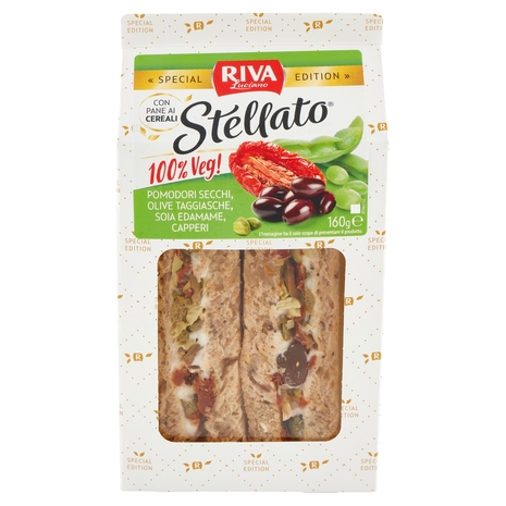Riva Stellato Tramezzino Pomodori Secchi, Olive Taggiasche, Soia Edamame, Capperi 160 g